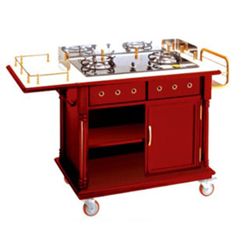 Tủ bếp di động có bếp ga nấu ăn tại bàn WY-84 - hình 2