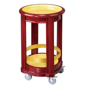 Kệ để rượu bằng gỗ có bánh xe - hình 2