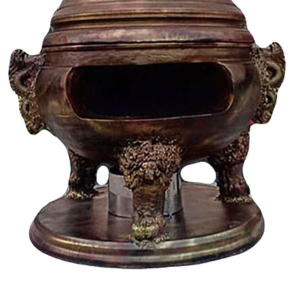 Cận cảnh mẫu lư hóa vàng Đại Hồng Phúc