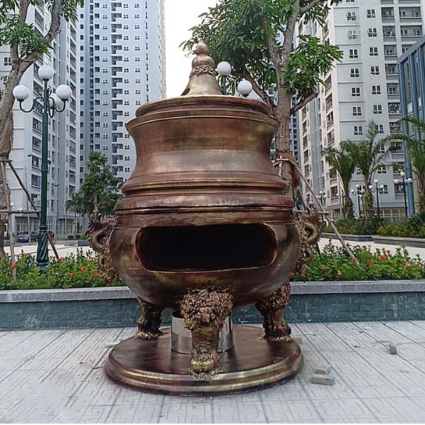 Hình ảnh thực tế đỉnh hóa vàng Đại Hồng Phúc 