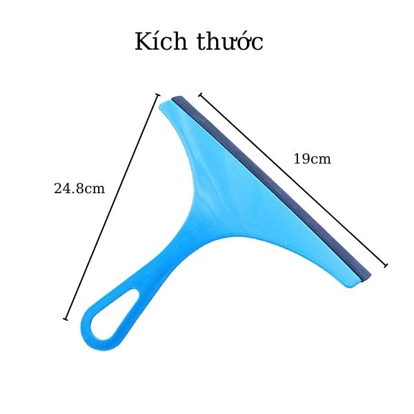 Chi tiết kích thước cây lau gạt kính nhựa cầm tay