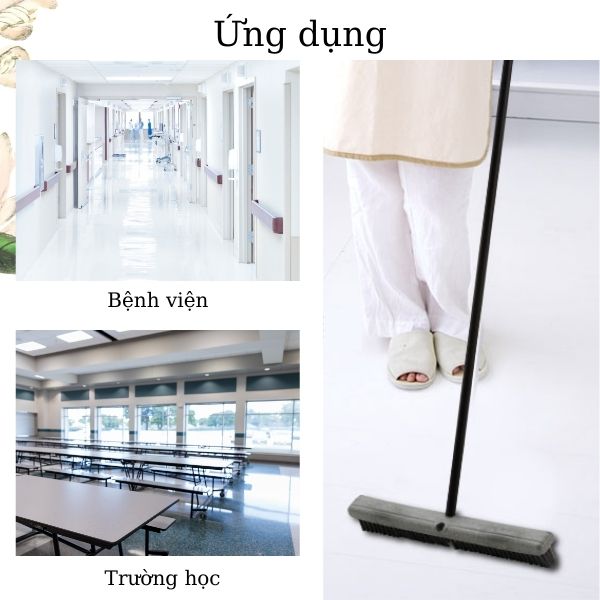 Ứng dụng của bàn chải làm sạch sàn nhà