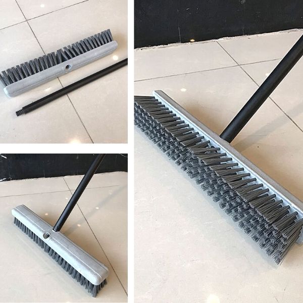 Hình ảnh thực tế bộ bàn chải cọ sàn cán dài