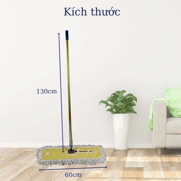 Chi tiết kích thước cây đẩy khô sàn công nghiệp