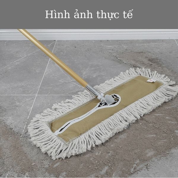 Hình ảnh thực tế cây lau sàn khô Deluxe