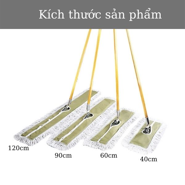 Kích thước bộ cây lau sàn Deluxe