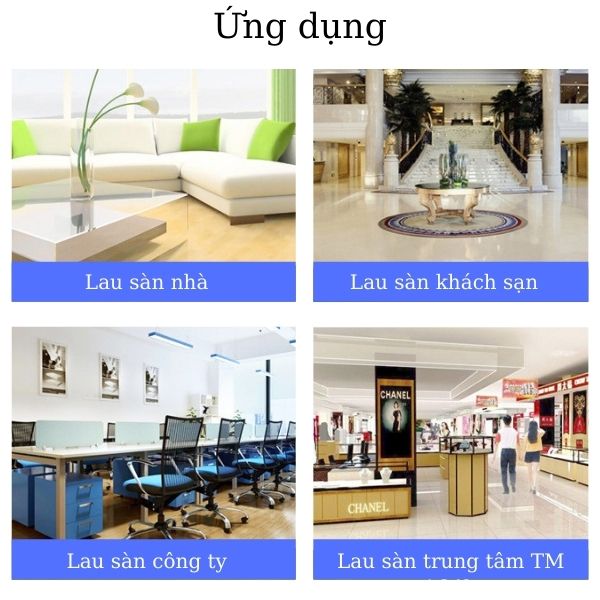 Ứng dụng của bộ lau sàn chuyên dụng