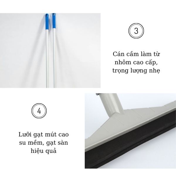 Lưỡi gạt mút cao su mềm thấm hút nước nhanh chóng