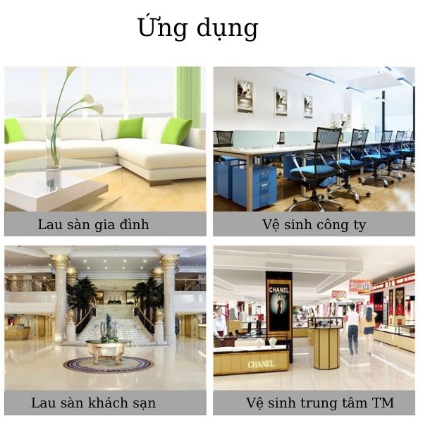 Cây lau nhà Standard được ứng dụng nhiều địa điểm khác nhau