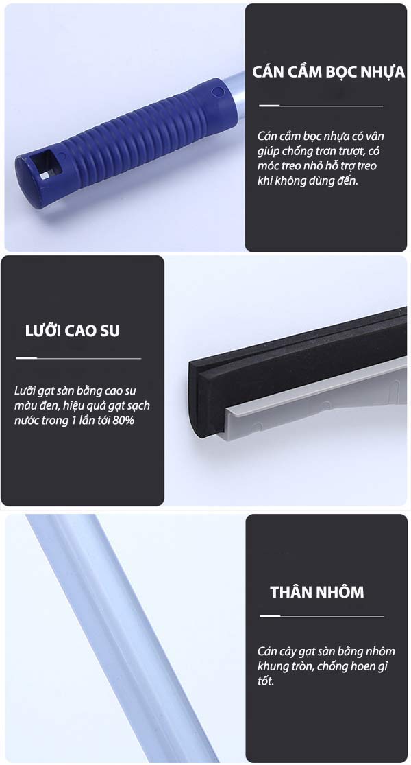 Cây đẩy nước sàn nhà công nghiệp 75cm