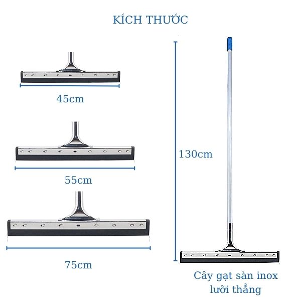 Kích thước cây gạt sàn
