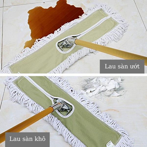 Cây lau khô sàn khách sạn sử dụng cho cả sàn khô và sàn ướt