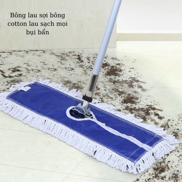 Giẻ lau vải sợi cotton giúp lau sạch cả bề mặt khô và bề mặt ướt