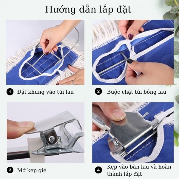 Hướng dẫn cơ bản các bước lắp cây lau khô sàn bệnh viện