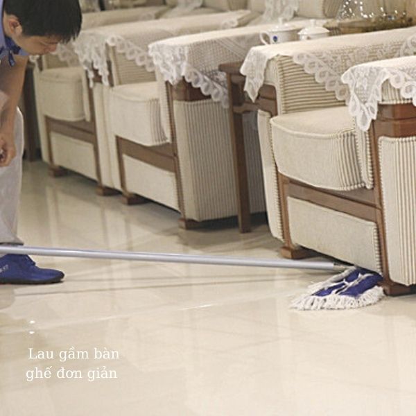 Hình ảnh thực tế cây lau nhà dùng trong bệnh viện