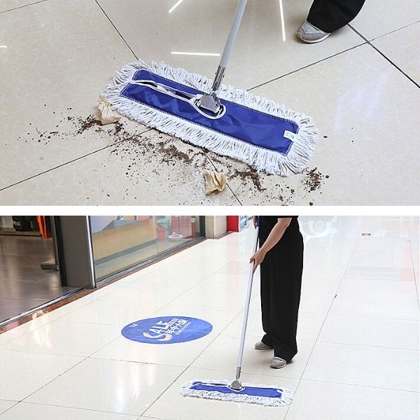 Hình ảnh thực tế cây lau nhà dùng trong bệnh viện