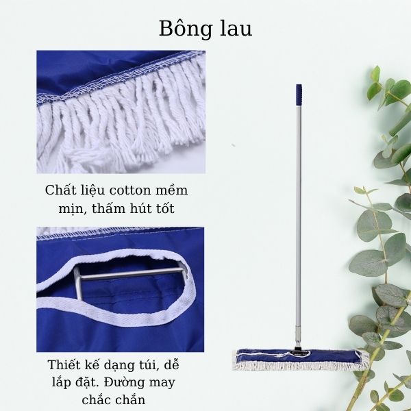 Bông lau khô sàn bệnh viện được làm từ sợi cotton thấm hút nước nhanh