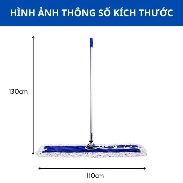 Kích thước cây lau sàn bệnh viện