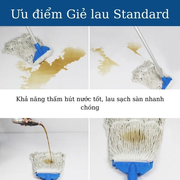 Ưu điểm nổi trội của giẻ lau ướt Standard