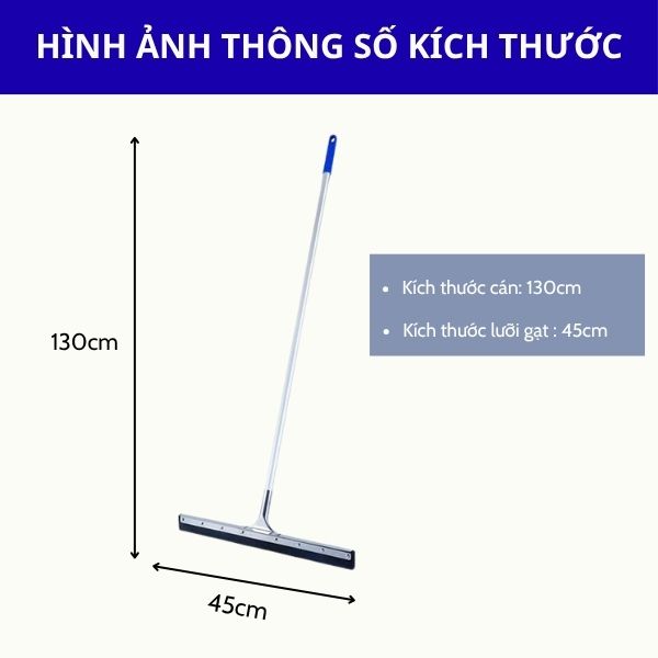 Chổi gạt nước sàn nhà 45cm lưỡi thẳng