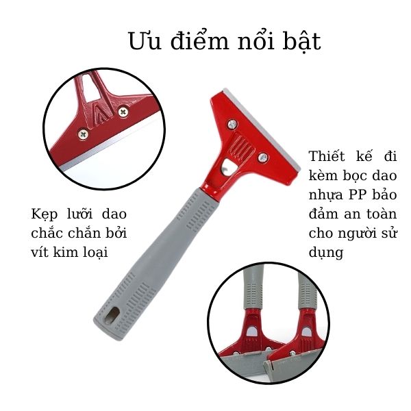 Ưu điểm nổi bật của bộ dao cạo kính, cạo sàn