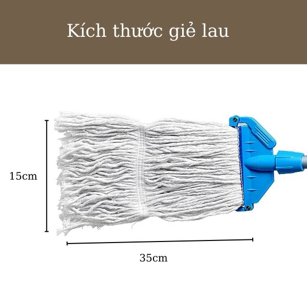 Chi tiết kích thước giẻ lau ướt Standard
