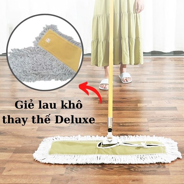 Giẻ thay thế cho cây lau sàn khô Deluxe