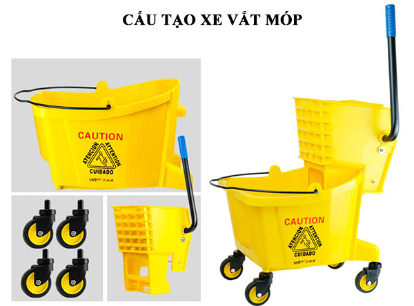 Xe vắt móp có cấu tạo khá là đơn giản