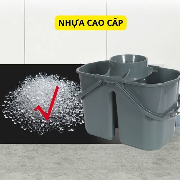 Xô lau nhà 2 ngăn có vắt 15L