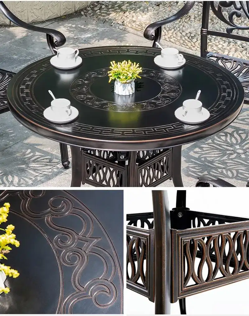 Chi tiết kỹ lưỡng từng bộ phận của bàn nhôm đúc