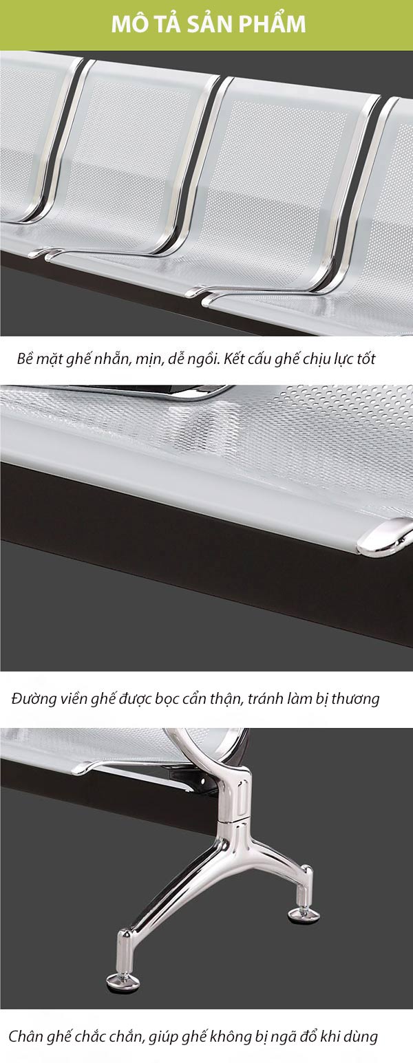 Tham khảo các đặc điểm thiết kế của ghế phòng chờ