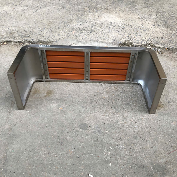 Hình ảnh ghế băng inox chụp tại kho Hành Tinh Xanh