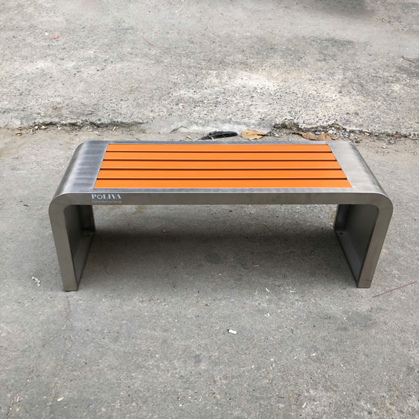 Hình ảnh ghế băng inox chụp tại kho Hành Tinh Xanh