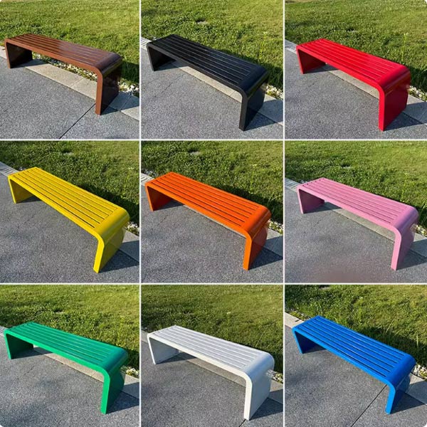 Bảng màu sắc ghế băng dài vô cùng phong phú