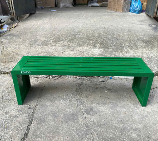 Ghế băng ngoài trời bằng thép 1.8m nhiều màu