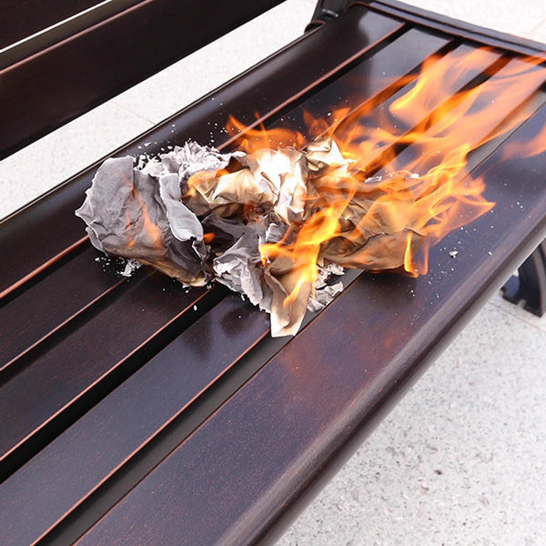 Chất liệu nhôm đúc ghế công viên chịu được nhiệt cao