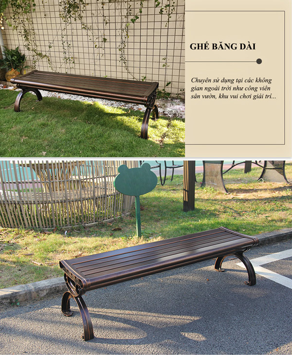 Ghế băng nhôm đúc đẹp, giá tốt