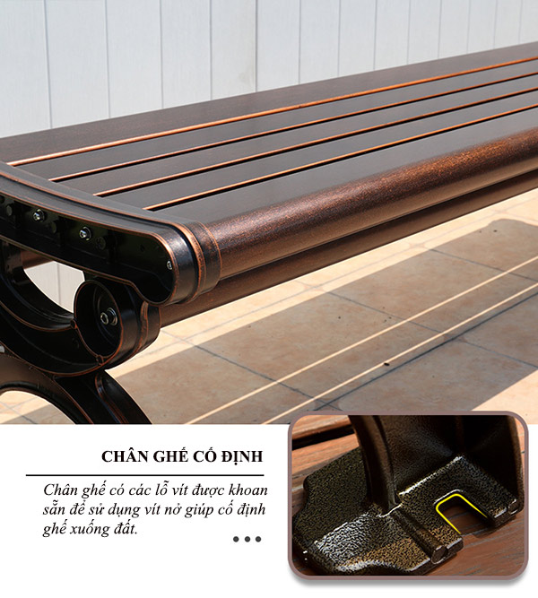 Ghế băng nhôm đúc đẹp, giá tốt