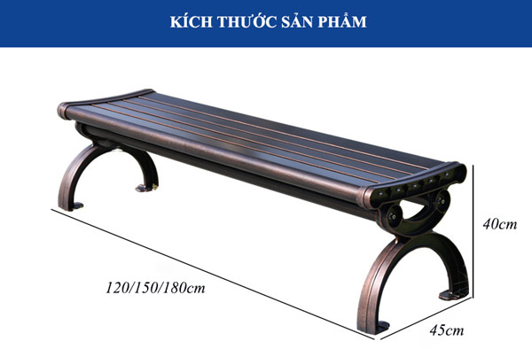 Ghế băng nhôm đúc đẹp, giá tốt