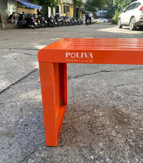 Ghế băng thép ngoài trời 1.5m