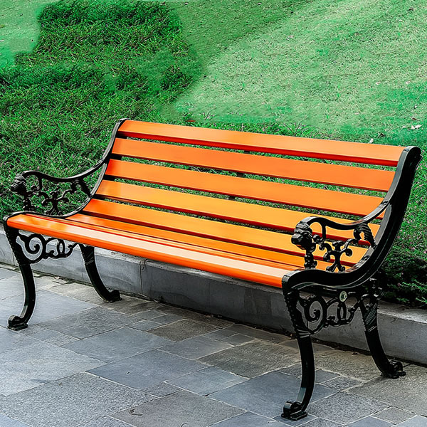 Ghế công viên có tựa bằng nhựa composite giả gỗ