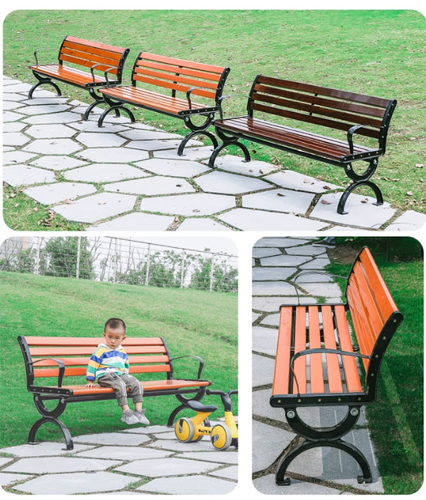 Kích thước ghế công viên đa dạng phù hợp với nhiều không gian
