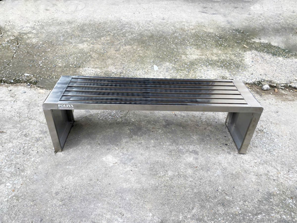 Hành Tinh Xanh có sẵn ghế công viên inox không tựa