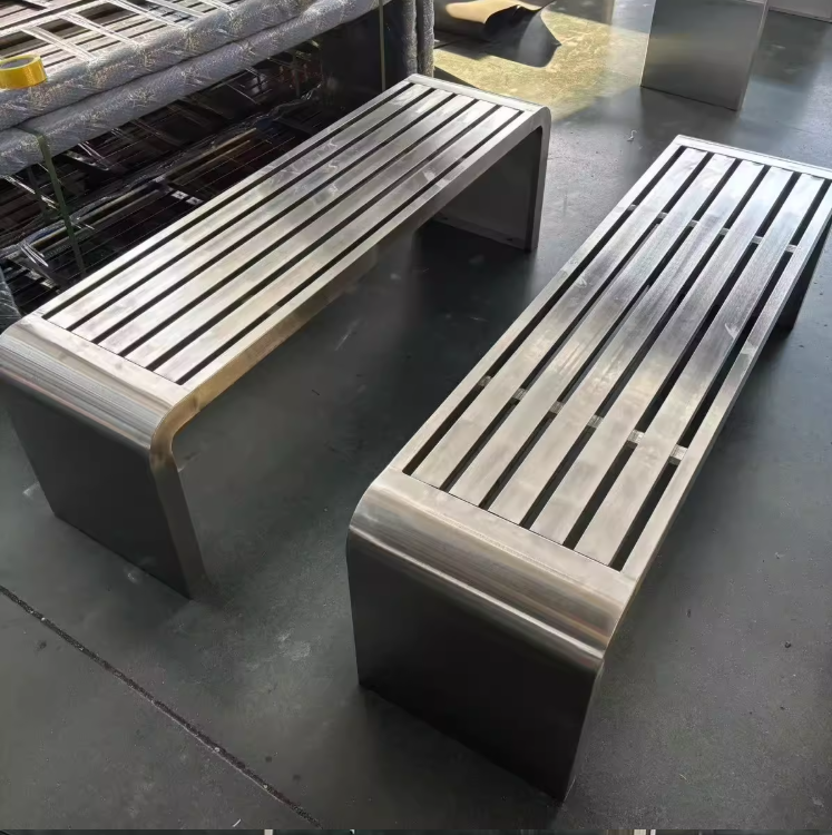 Hành Tinh Xanh có sẵn ghế công viên inox không tựa