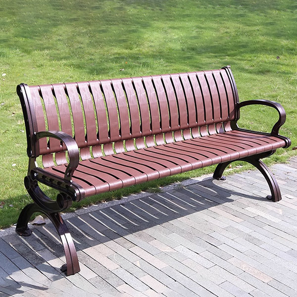 Ghế công viên khung nhôm nan nhựa