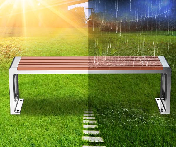 Với chất liệu cao cấp, ghế công viên chịu được nắng mưa