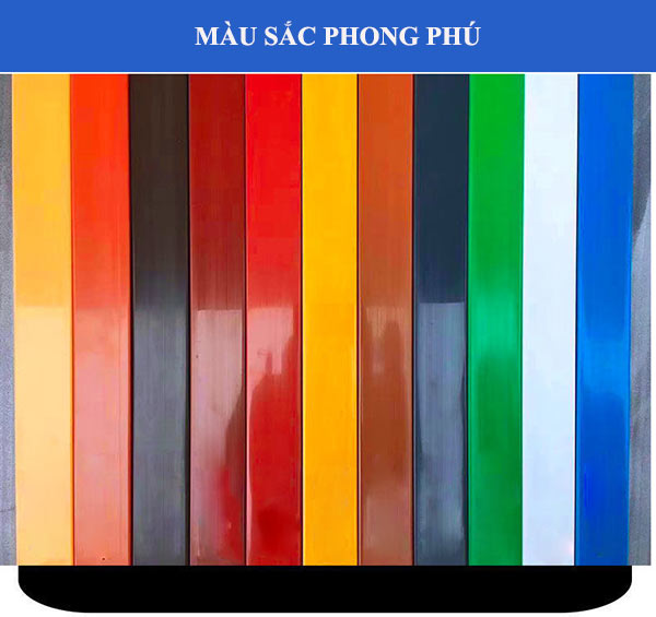 Ghế dài ngoài trời nan nhựa nhiều màu