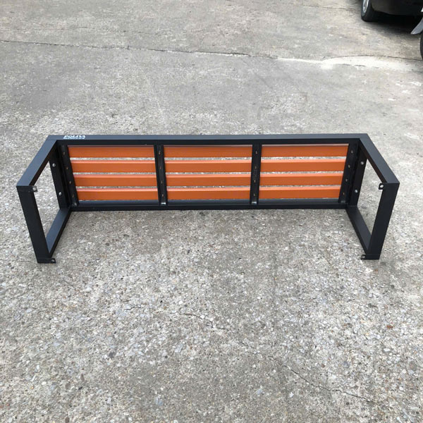 Ghế dài ngoài trời nan nhựa nhiều màu