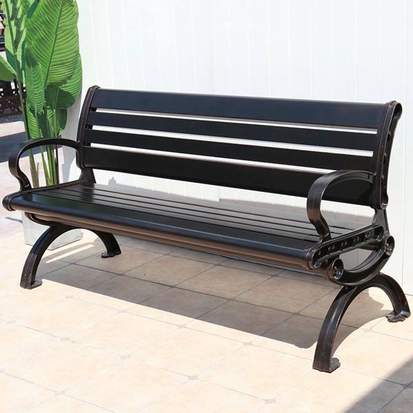 Ghế dài công viên nhôm đúc Hành Tinh Xanh luôn có sẵn hàng