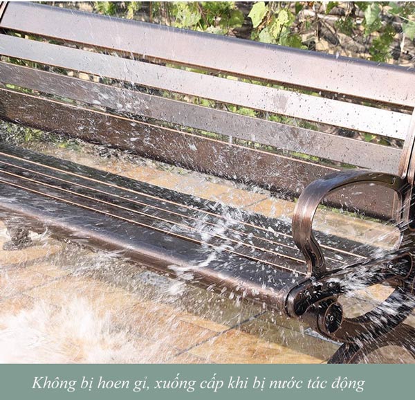 Chất liệu nhôm đúc bền, chịu được thời tiết khắc nghiệt